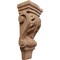 Ekena Millwork 3"W x 1 3/4"D x 6"H Extra Small Acanthus Pilaster Wood Corbel, Mahogany CORW03X02X06PAGM - alternate 1